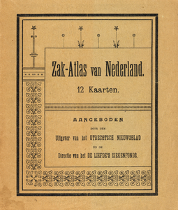 501544 Zakatlas van Nederland van 26 bladzijden met kaarten van de Nederlandse provincies en een geologische ...